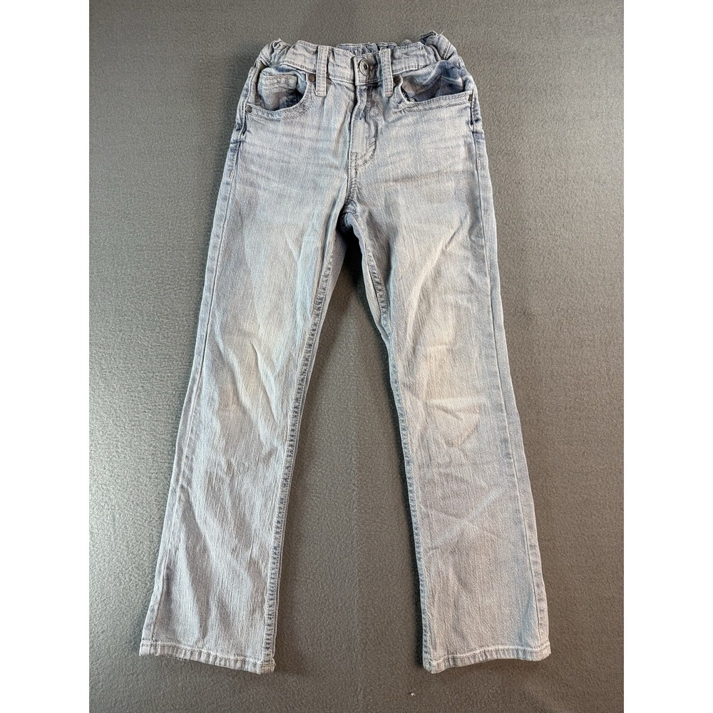 Cody James Boys 12 Light Wash Blue Straight Denim Elastic Waist Jeans CBSP23J83